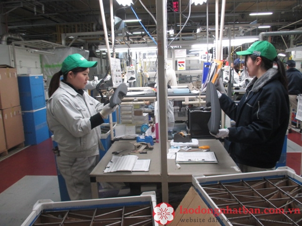 xuất khẩu lao động Nhật Bản đơn hàng đúc nhựa