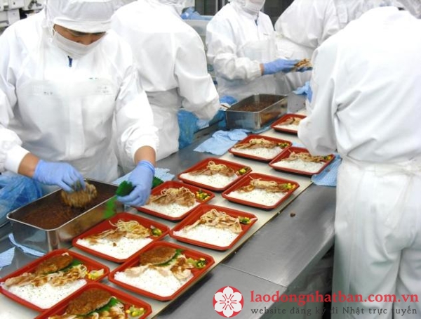 lao động làm chế biến thực phẩm tại Nhật