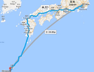 Tokyo cách Okinawa là bao nhiêu km? Hướng dẫn tất cả các cách đi