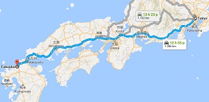 Từ Tokyo đến Fukuoka bao xa? So sánh phương tiện di chuyển nào là tốt nhất?