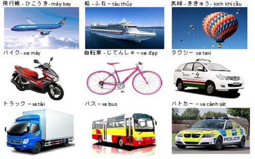 1001 Từ vựng tiếng Nhật chủ đề giao thông, phương tiện đi lại