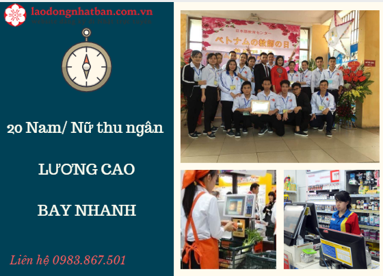 Tuyển 20 Nam/ Nữ Thu ngân, bán hàng siêu thị - LƯƠNG CAO, BAY NHANH